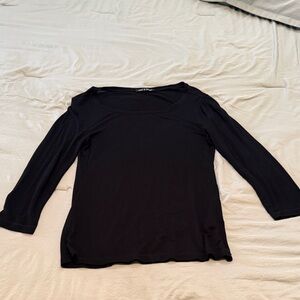 Cable & Gauge Women's Black Long Sleeve Tee